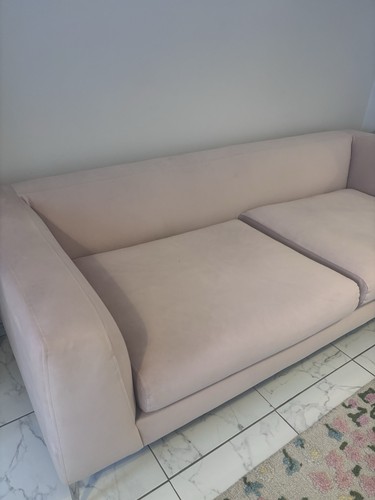 Pink fabric seater - fabric,