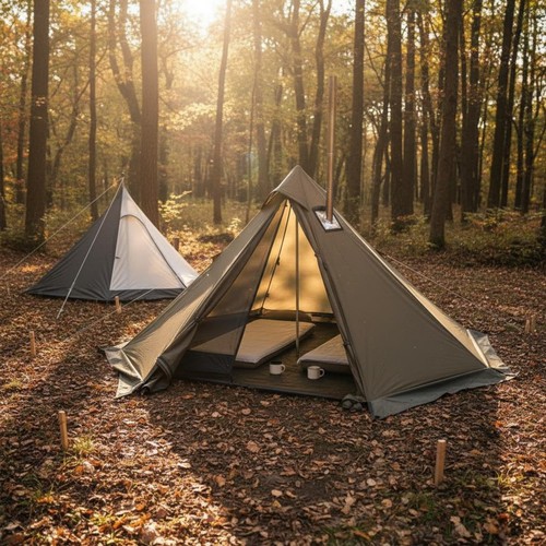 Hot tent with heater port - hot,