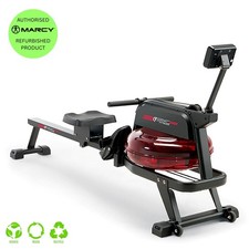 Hydro Water Rowing Machine Folding Compact Home Gym Rower LCD Marcy CFit 167