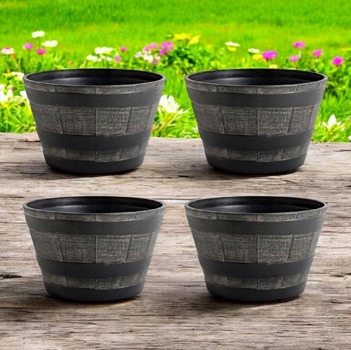 Round half barrel flower - barrel,