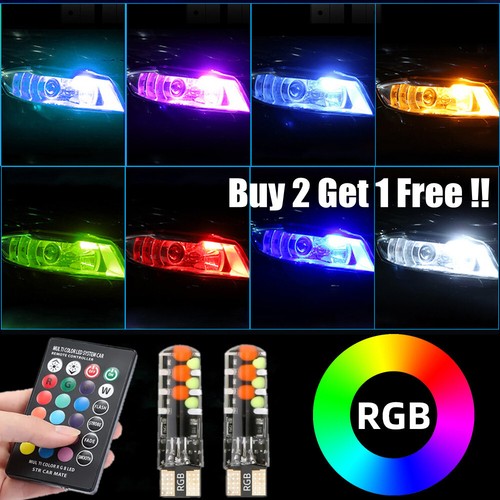 Led t10 w5w 501 rgb - 2x,