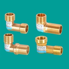 1Pcs 1/2"Internal And External Thread Brass Elbow Pipe Fitting Plumbing Fittings
