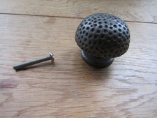CAST IRON DIMPLED solid heavy iron rustic vintage old retro style Cabinet handle
