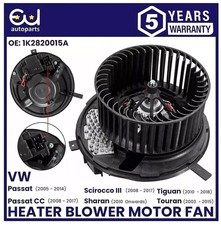 HEATER BLOWER MOTOR FAN FOR VW PASSAT 2005-2014 CC SCIROCCO SHARAN TIGUAN TOURAN
