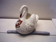 Swanage crested china  SWAN