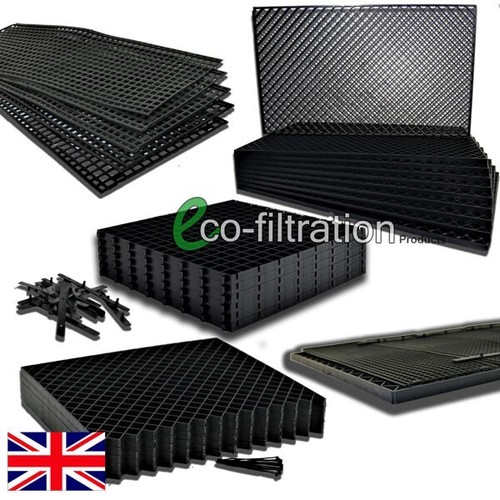 Square cut filter grids - cut,
