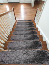 Stair Treads Carpet Non Slip Cleaning Machine Washable, Fluffy Shipskin 22x67cm