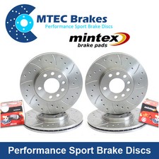 Civic Type R EP3 01-05 Front Rear Drilled Grooved MTEC Brake Discs & Mintex Pads