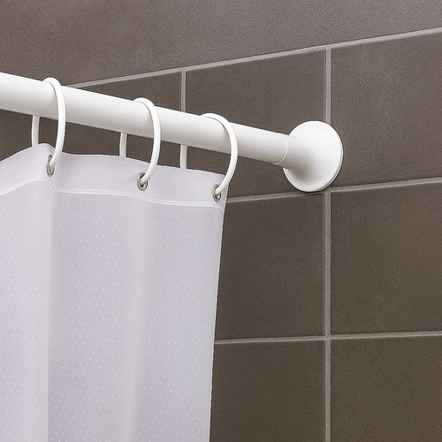 White telescopic tension - telescopic,