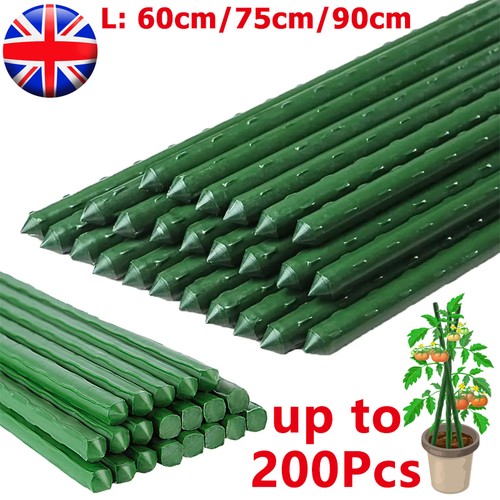 Metal garden plant stakes - metal,