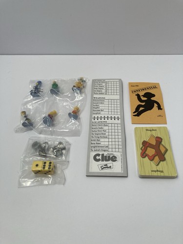 Simpsons clue game vintage - game,