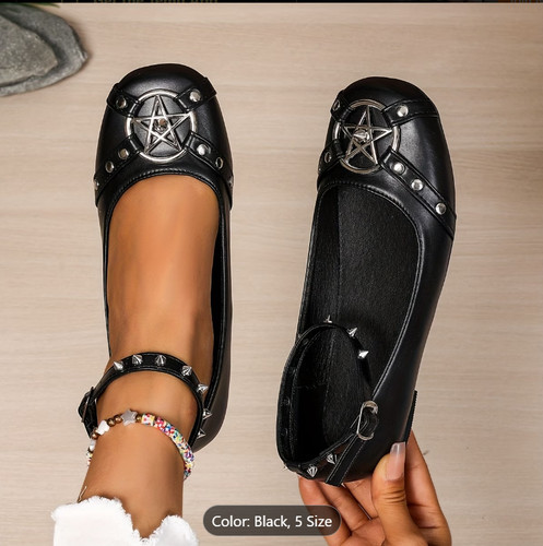 Womens punk studded flats - womens,