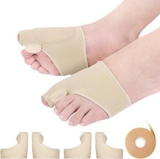 2 Gel Bunion Toe Corrector Straightener Protector Hallux Pad Splint Pads Support