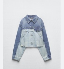 ZARA NEW WOMAN PATCHWORK DENIM
