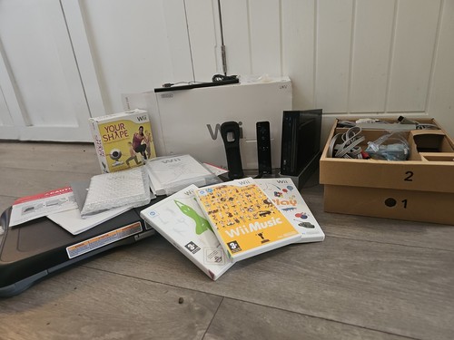 Nintendo wii console black - console,