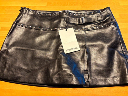 Bershka women black faux - women's,