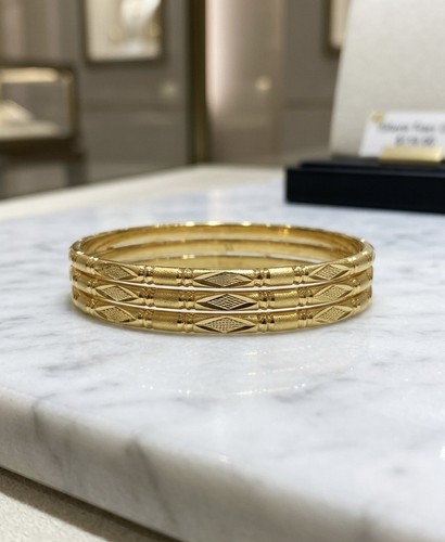 22k gold plated indian bangle - 22k,