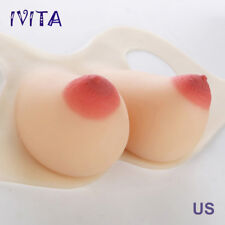 Big Nipple Vest Full Silicone Breast Forms Transgender F Cup Boobs Crossdresser