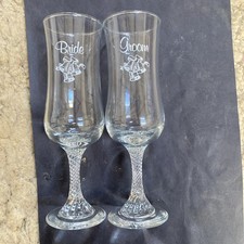 Bride And Groom Toasting Tulip