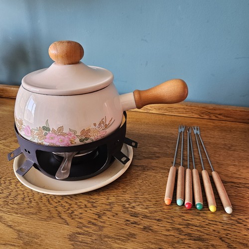 Fondue set vintage retro - fondue,