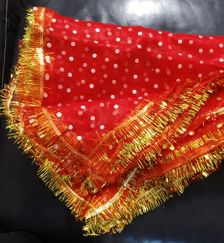 Red chunri chunni for mata - red, chunri,chunni