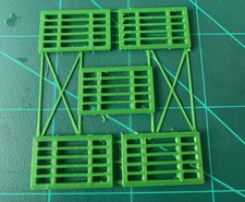 o - Hornby Dublo 5085 (ABHD 06) Suburban Station Windows (4 Windows) GREEN