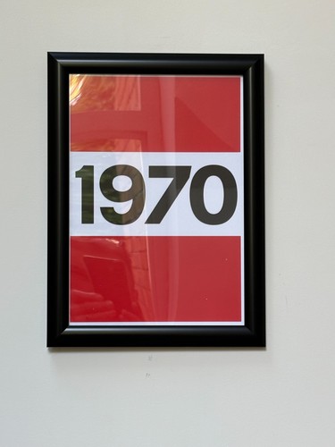 1970 framed print - print, bella