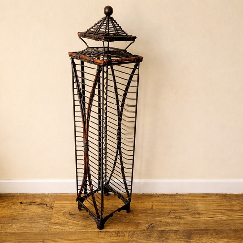 Tall vintage rack wicker - tall,