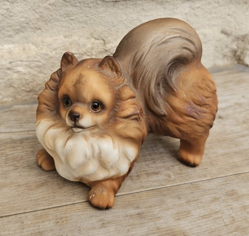 Vintage ceramic pomeranian - ceramic,