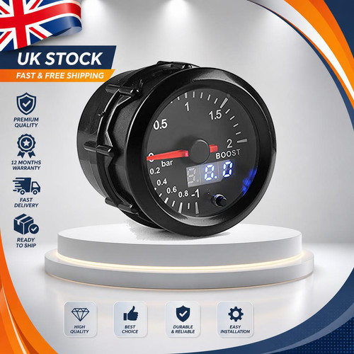 12v 52mm led - digital, pointer