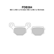 PAIR OF BRAKE PADS FERODO FDB384P RIEJU 125 MARATHON PRO SM 2008-2008