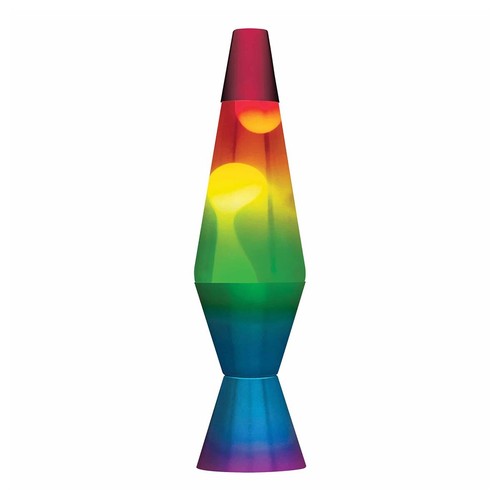Lava lamp rainbow 5 - lamp, 14.5"