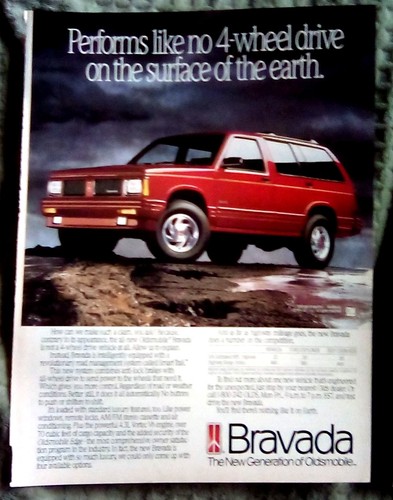 1991 oldsmobile bravada print - 1991,