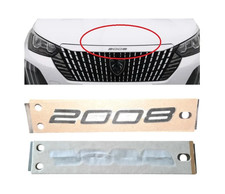 98532082TC Genuine New PEUGEOT 2008 GREY BONNET BADGE Emblem For P24 Mk2 2023