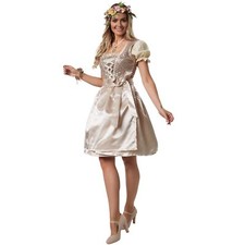 Women´s German Dirndl Dress Pink Fancy Oktoberfest Bavarian Costumes Party