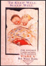 Modern Postcard: PAREX HOT WATER BOTTLE- Retro Advert (Opie 01MA11) Free Post