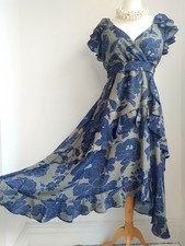 JOANNA HOPE Dress Blue Khaki