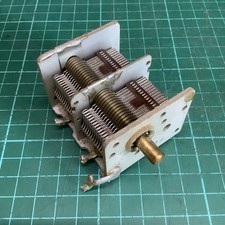 Vintage 2 Gang Tuning Air Spaced Capacitor - 550/550pF