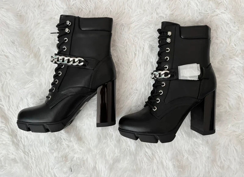 Black gothic boots size - gothic,