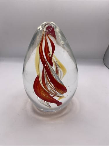 Egg shaped clear glass - shaped,