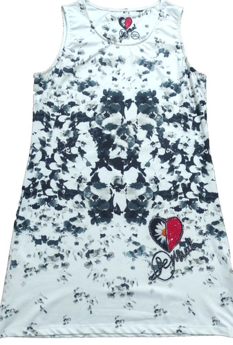 Desigual white black floral - white,