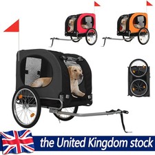 Foldable Pet Bicycle Trailer Stroller Dog Cat Bike Carrier 88lbs Water Resistant