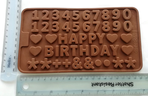 Letters and numbers silicone - and,