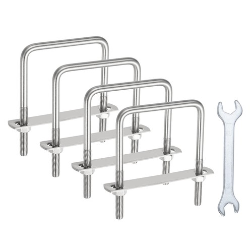 4pcs square bolts - m8, u-bolts