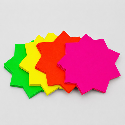 Neon fluorescent star - x,