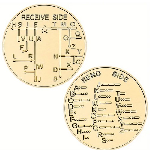 Morse code coin - morse, send