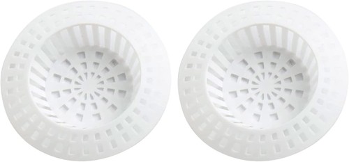 Plastic sink strainer white - plastic,