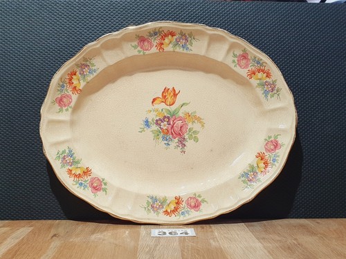 Bovey pottery floural - pottery, serving