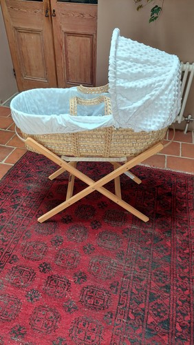 Moses basket and - moses, stand