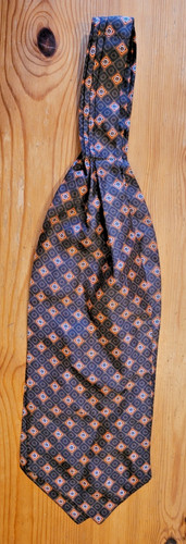 Vintage silk cravat - vintage,
